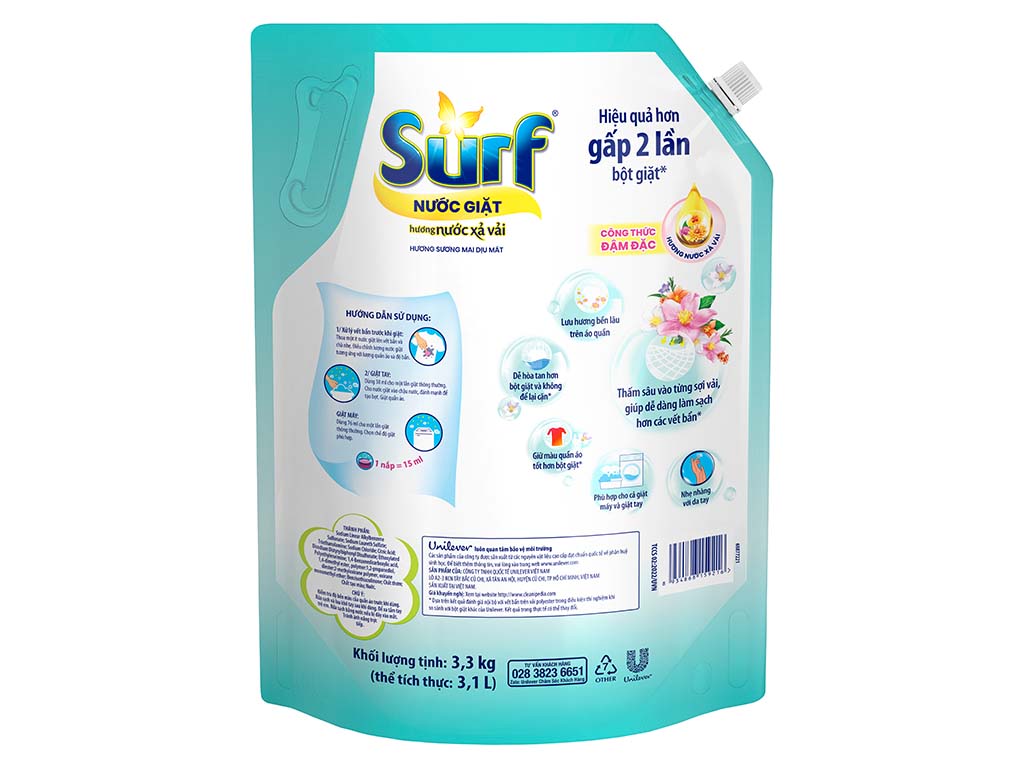 Nước giặt Surf