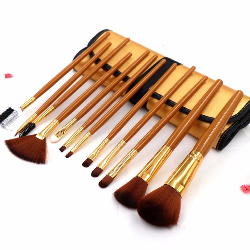 Set makeup, professional makeup brush included holster (multi-color) include brushes brush eyeshadow brush eye brush fan coating powder brush foundation cream highlight shading nose drawing eyebrow trim eyelid canopy eyeshadow plend eyeshadow brush blush