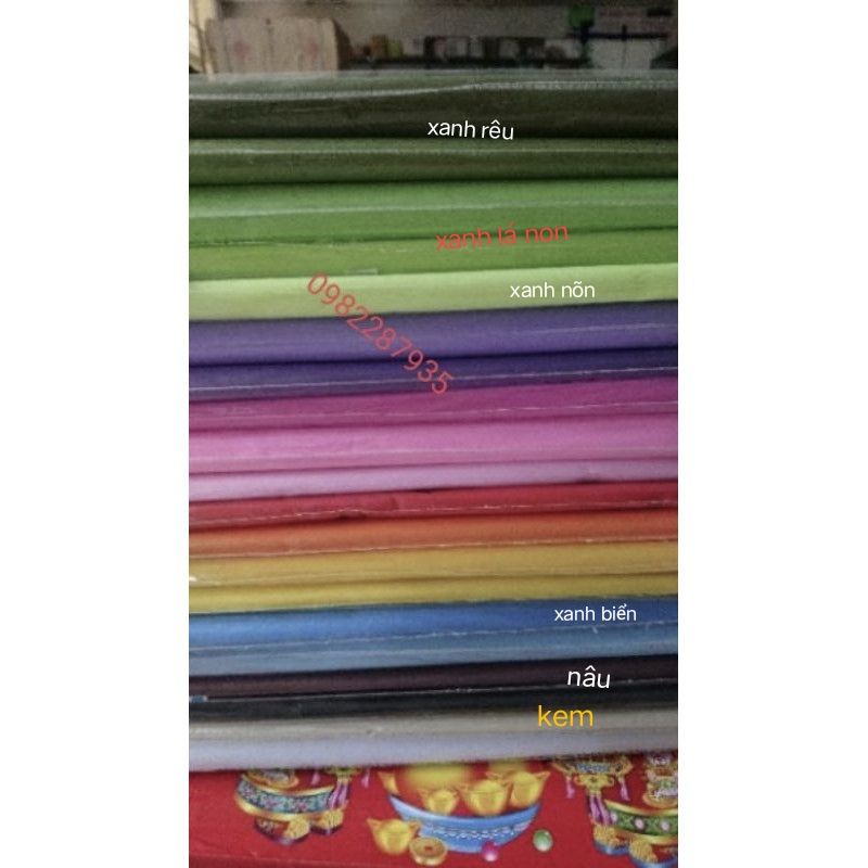 Giấy lụa gói hoa mếch mỏng set 50 tờ( chọn màu ảnh cuối)