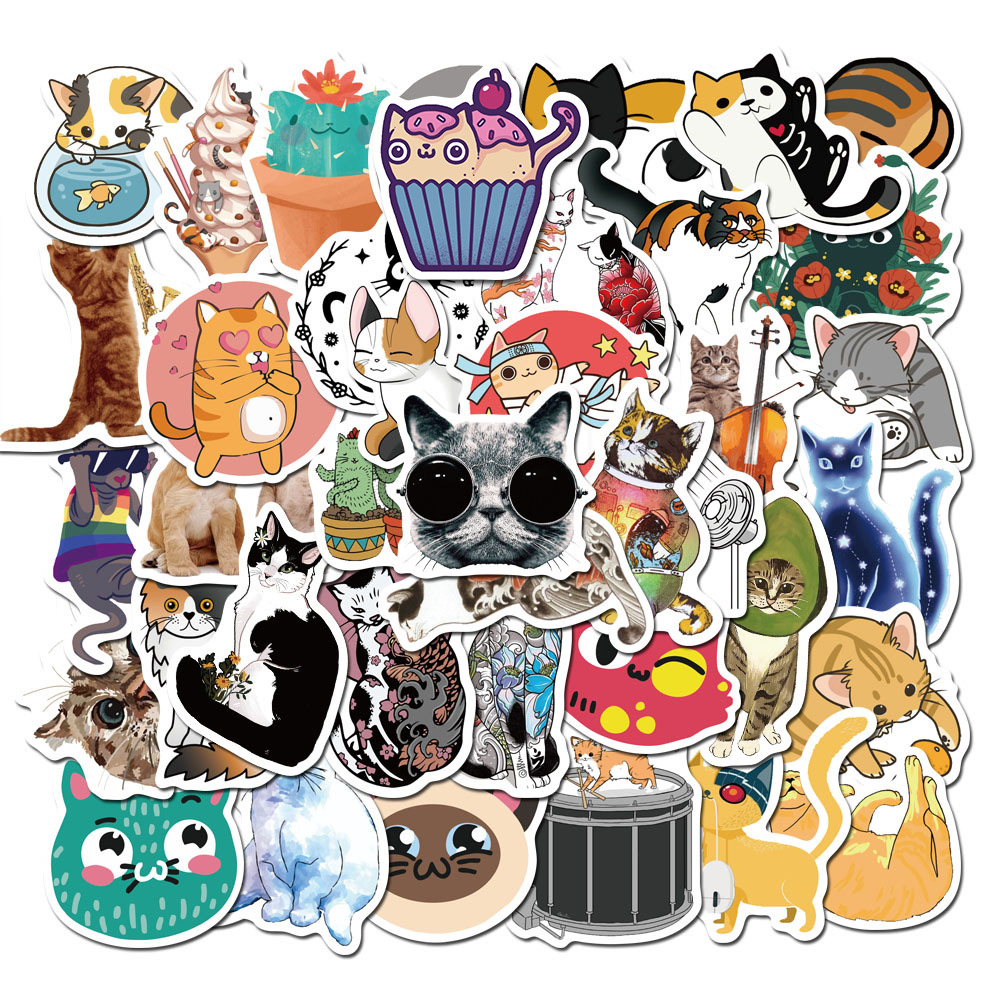 Set of 5 high-quality waterproof stickers, Stickers for laptop, suitcase, water bottles, phone cases, random delivery