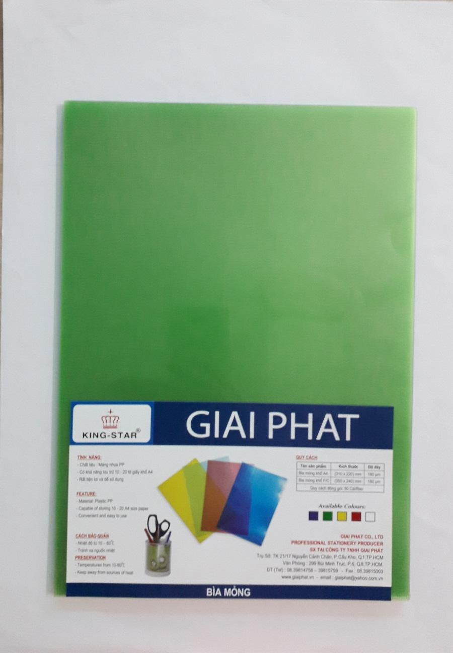 Combo 10 cái Bìa  Lá Màu Khổ A4  ( 22  x 31 cm)