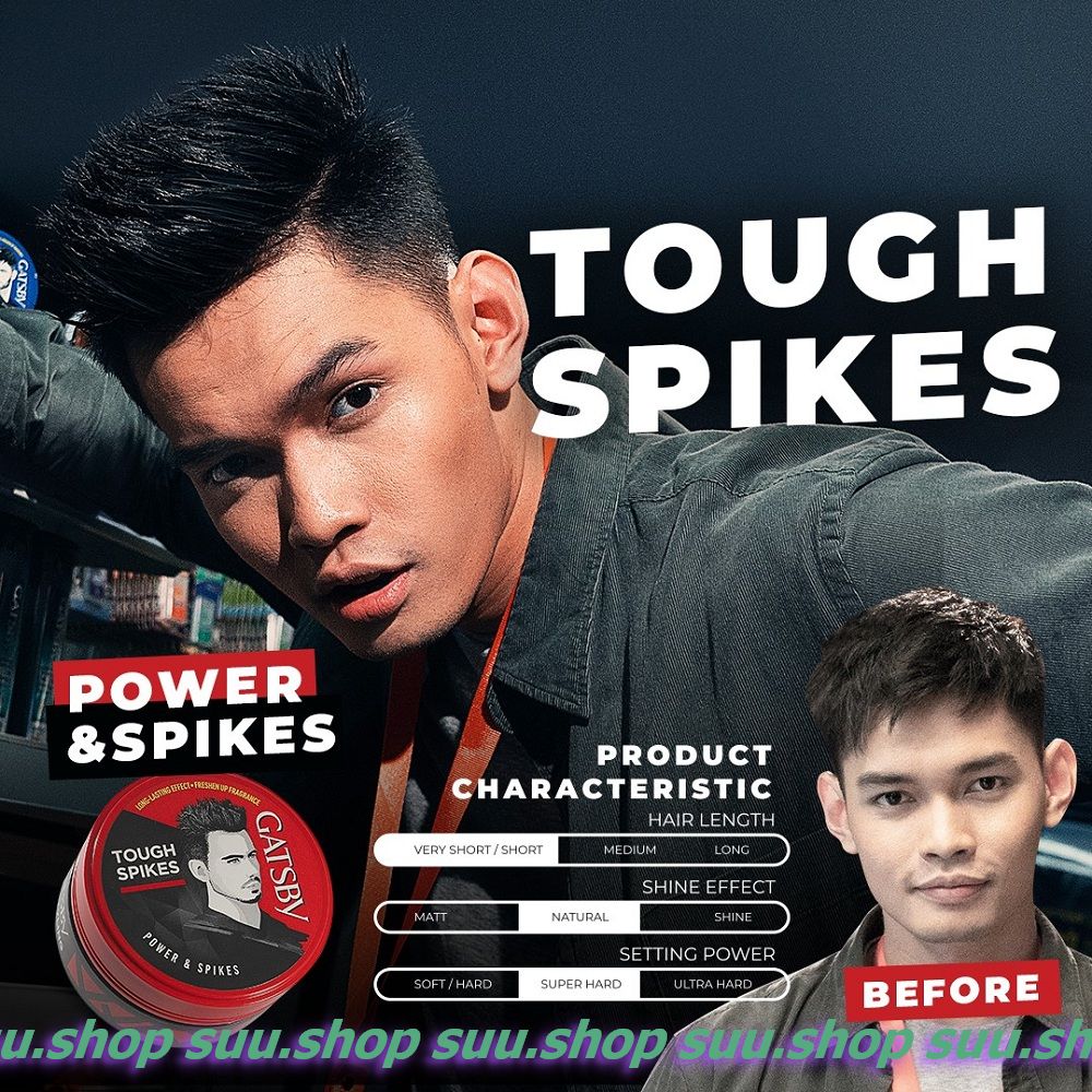 Wax Tạo Kiểu Tóc 75G Gatsby Power & Spiky đỏ