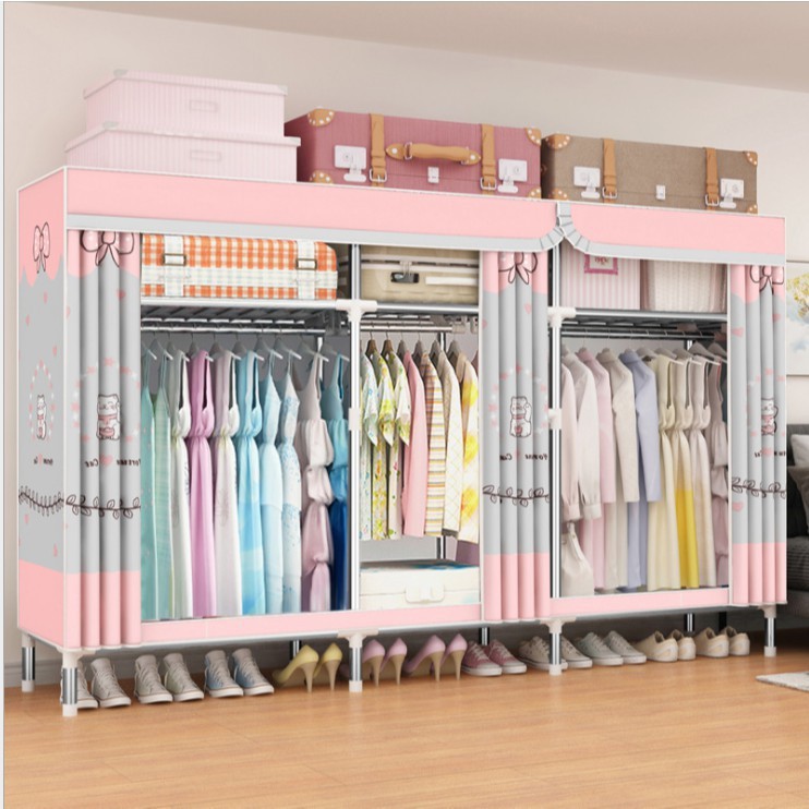 Tủ đựng quần áo cỡ lớn 1m7 - 2m1 khung thép titan siêu bền
