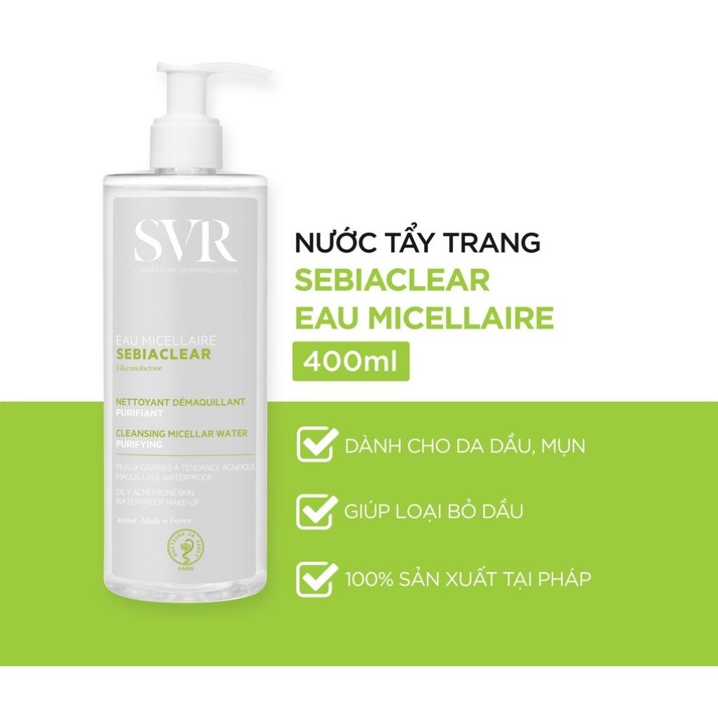 Nước Tẩy Trang Cho Da Dầu Mụn SVR Sebiaclear Eau Micellaire