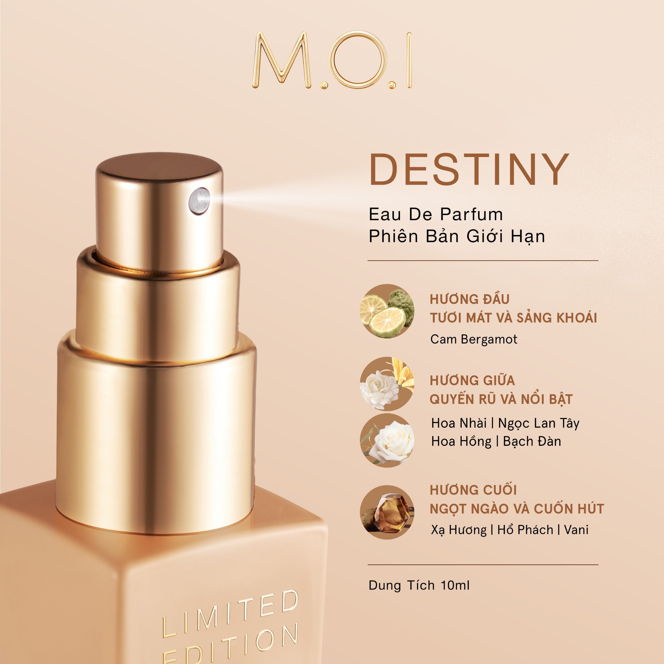 Nước hoa cao cấp M.O.I DESTINY Phiên bản giới hạn 10ml