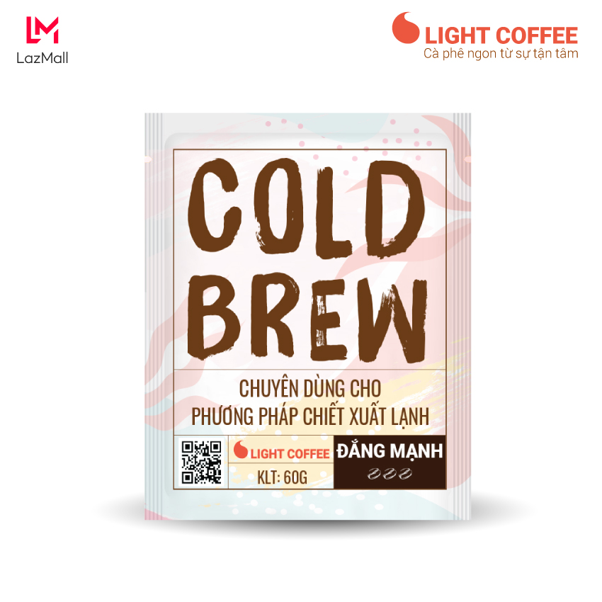 Cà phê pha Cold brew Light Coffee đắng ít - túi 40gr