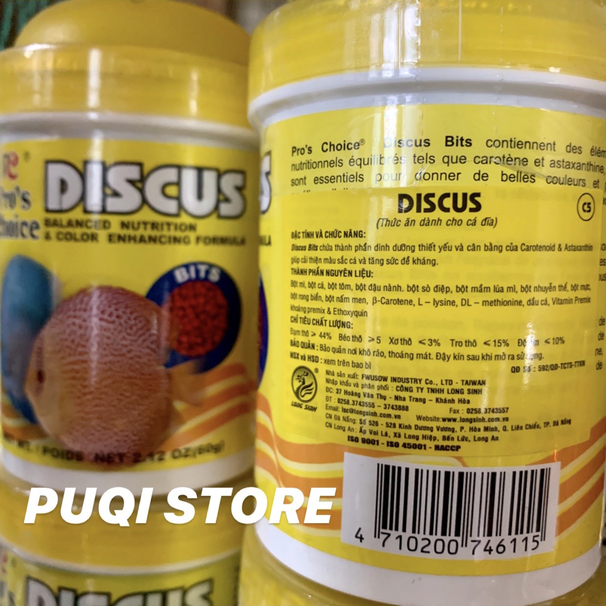 [HCM]THỨC ĂN CÁ DĨA PROS CHOICE HỦ 60gr