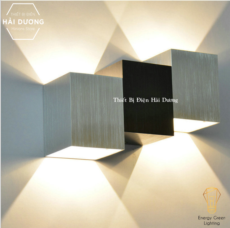 Đèn Tường Decor Bắc Âu Phong Cách Bậc Thang Hình Vuông DT-123 - Led Siêu Sáng