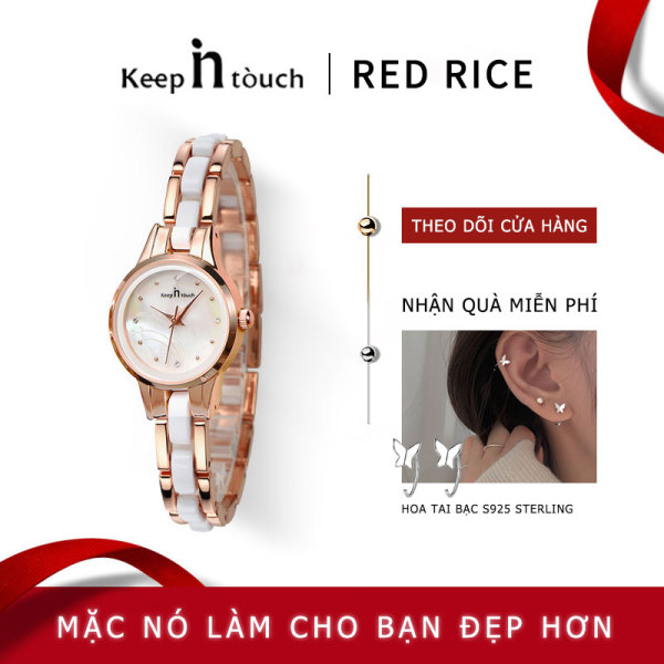 Nơi bán KEEP IN TOUCH đồng hồ nữ Thời trang Casual Đẹp Chống nước Sự đơn giản Đồng hồ cao cấp Quà tặng ngày lễ Kính khoáng Dây đeo kim loại [466]