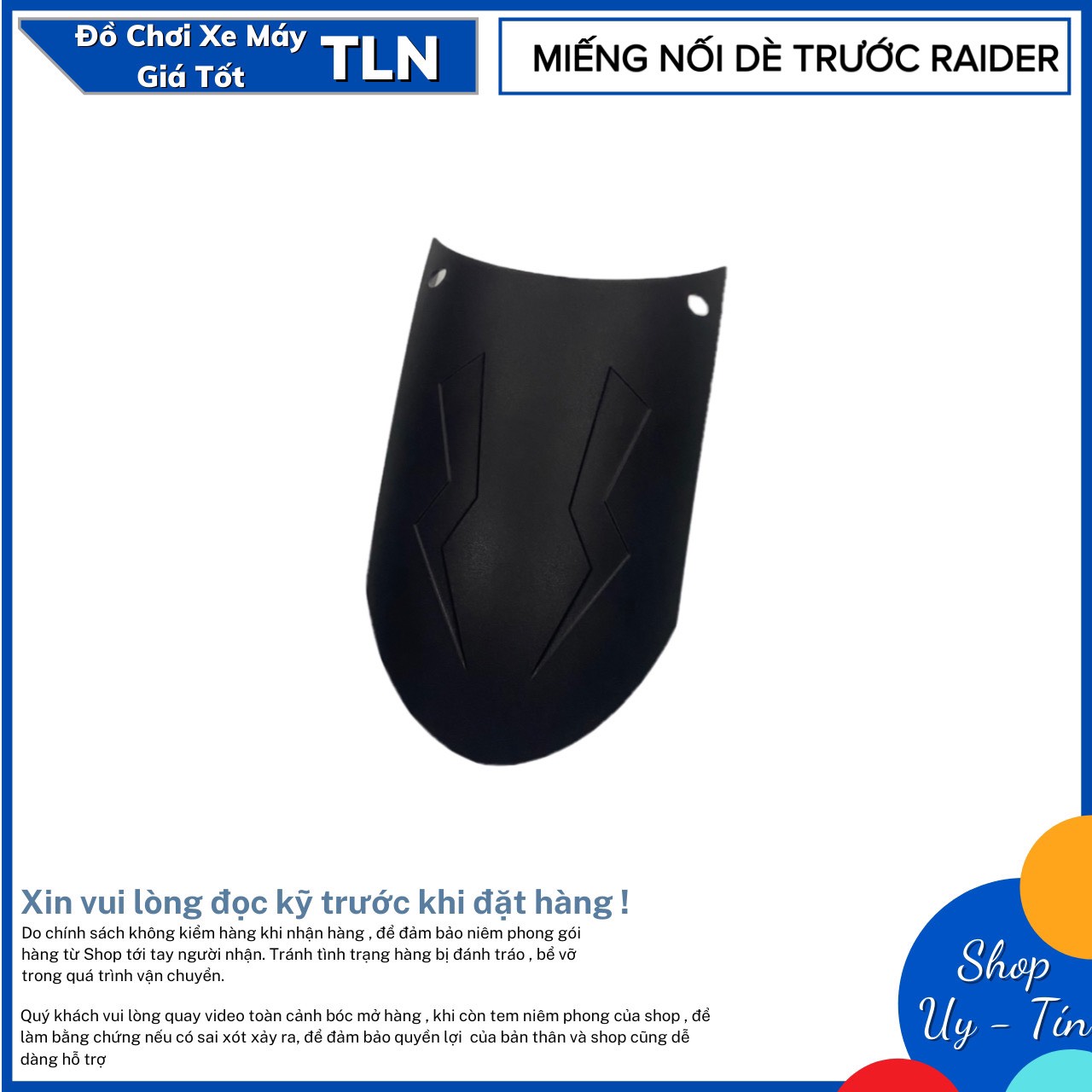 MIẾNG NỐI DÈ CHẮN BÙN TRƯỚC RAIDER/SATRIA FI