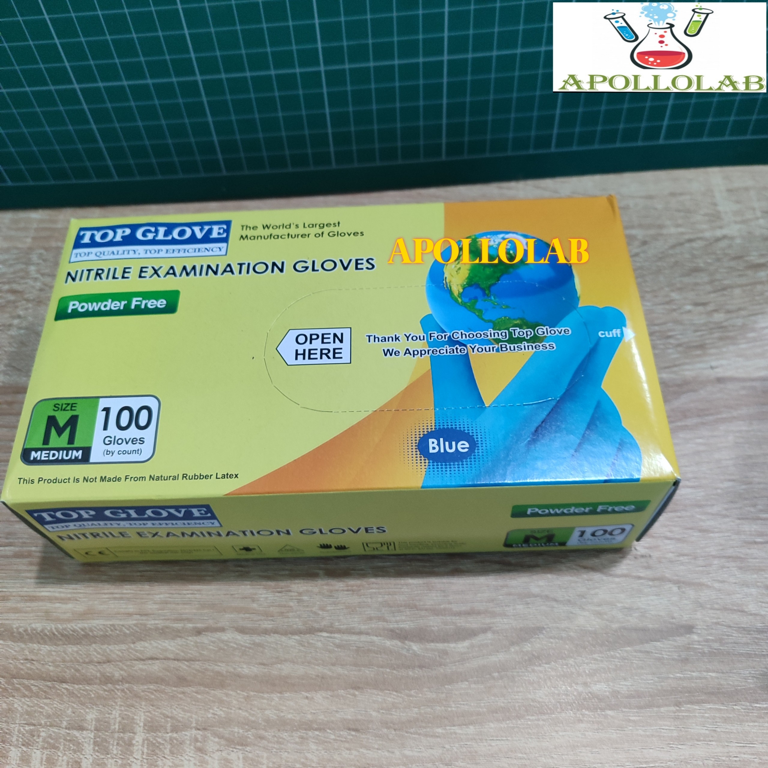 [HCM][HÀNG TOPGLOVE-Malaysia] Găng tay y tế  có bột size S M L - Hộp 100 chiếc (50 đôi)