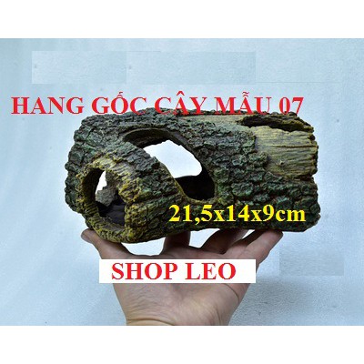 Hang giả gốc cây - mô hình trang trí bể cá - trang trí bể thủy sinh - shopleo