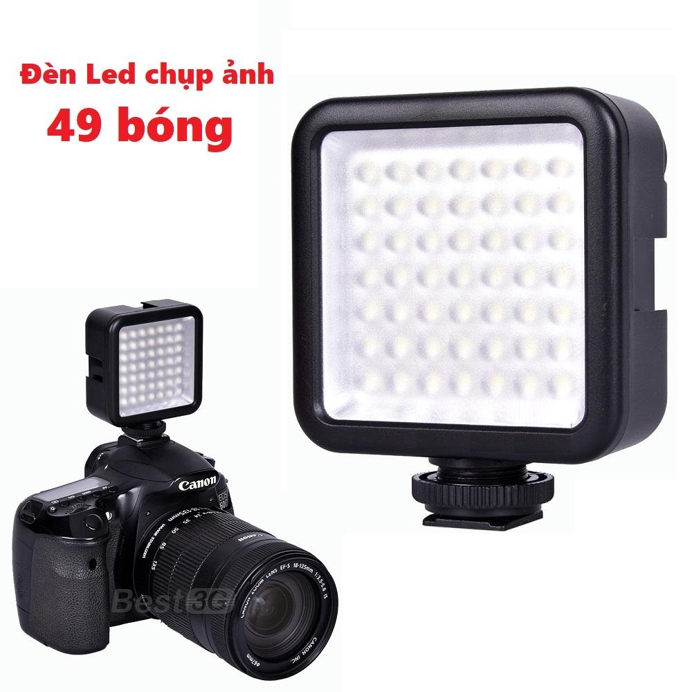 Đèn led mini cho điện thoại, máy ảnh, máy quay phim 49LED - W49 Led Video Light