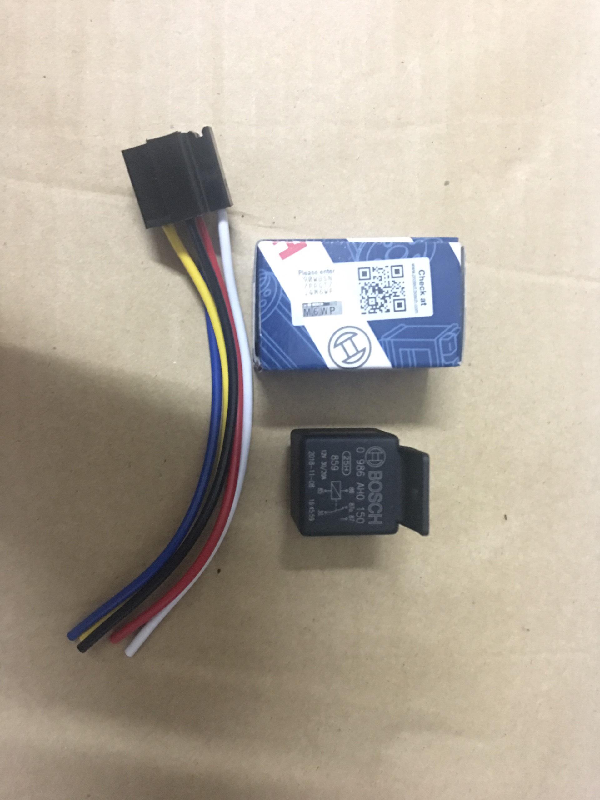 Rờ le Relay 5 chân 12v 30A BOSC+zac xịn