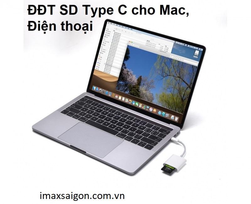 [HCM]Đầu đọc thẻ Đầu đọc thẻ SD Type C cho Mac Điện thoại