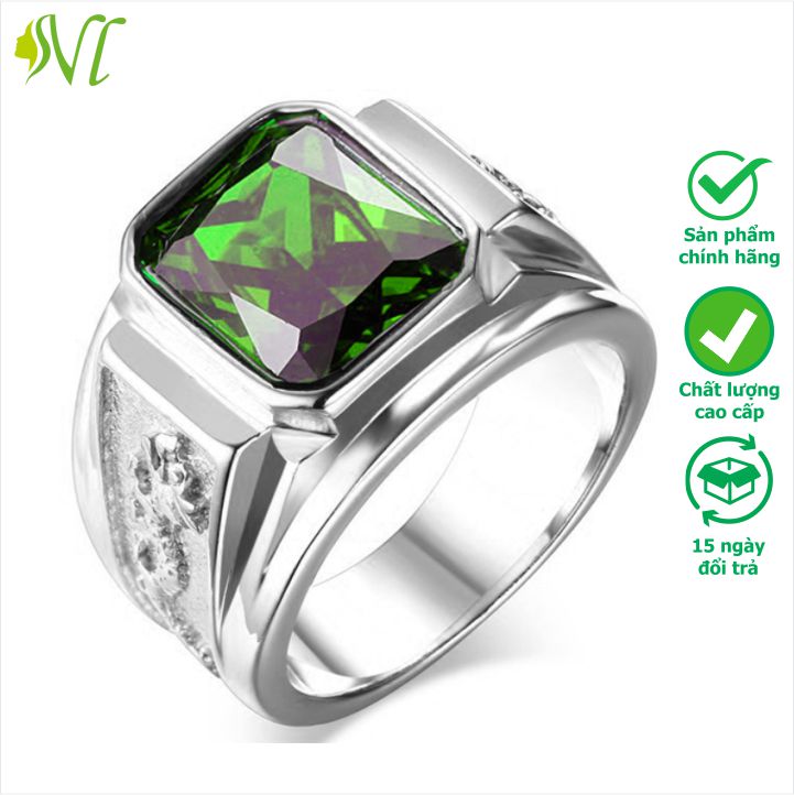 Nhẫn nam titan không gỉ không bay màu Người Đẹp Vì Lụa