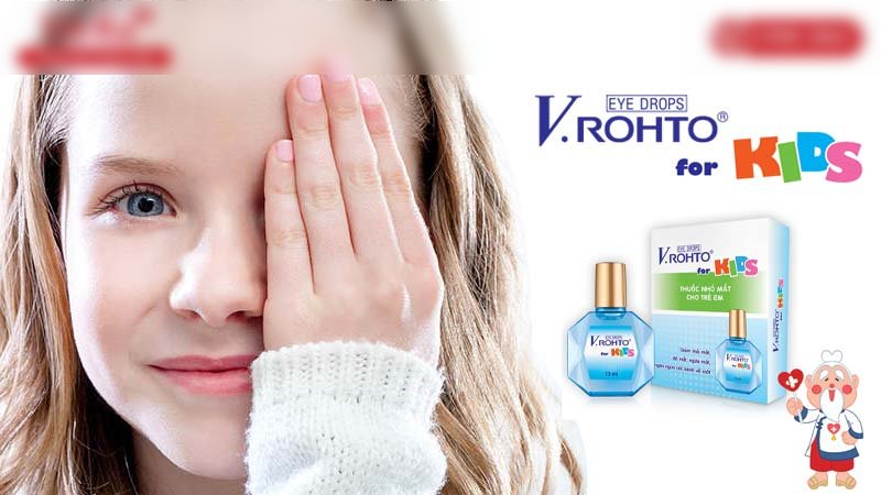 Nước nhỏ mắt V.Rohto For Kid (Chai 13ml) - Amipharma