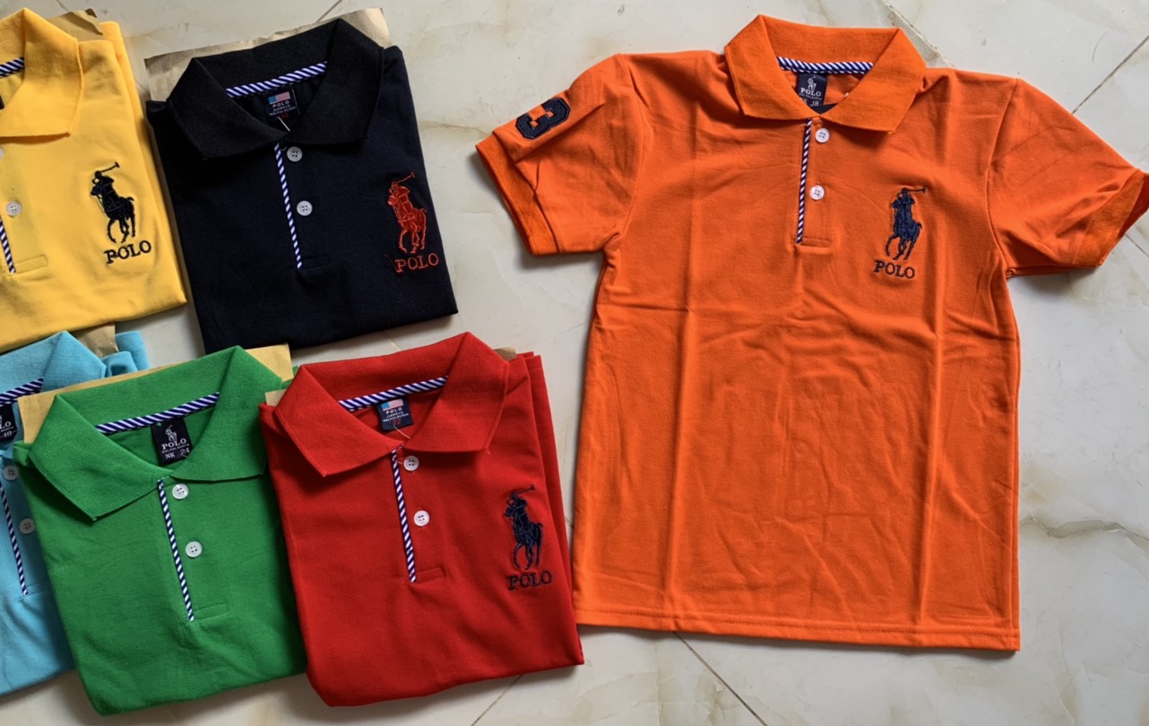 Áo Thun Polo Tay Ngắn Cho Bé Trai