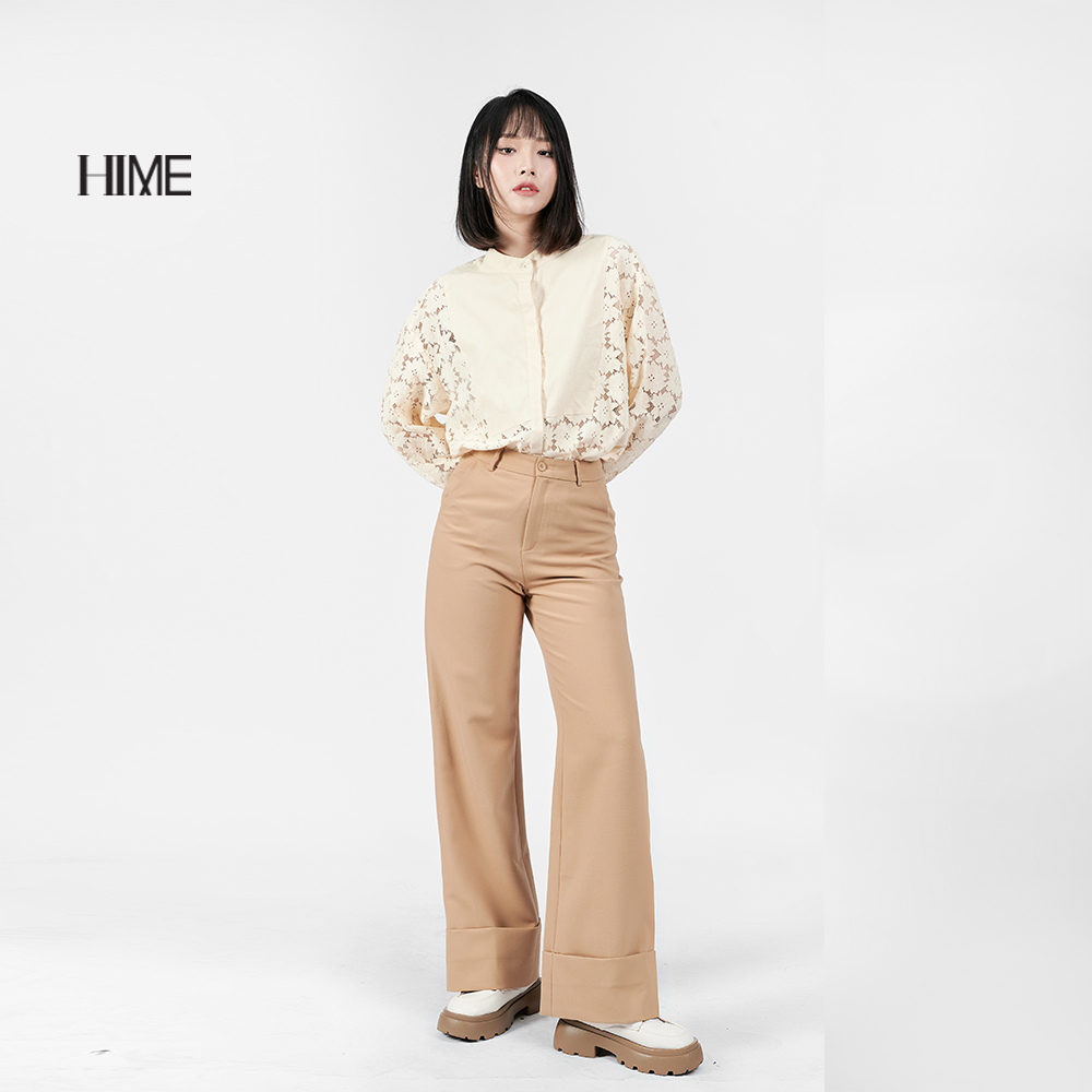 Áo sơ mi HIME thiết kế phối ren H055