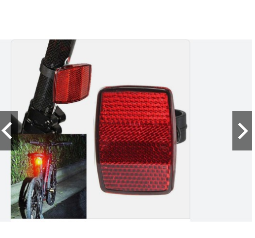 combo 2c phản quang vuông gắn trước sau xe đạp