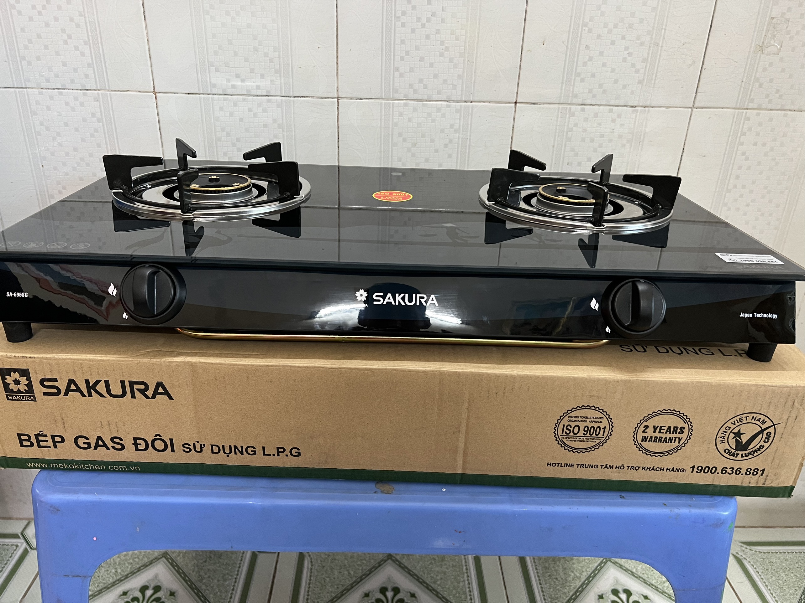 Bếp ga đôi Sakura SA-695SG