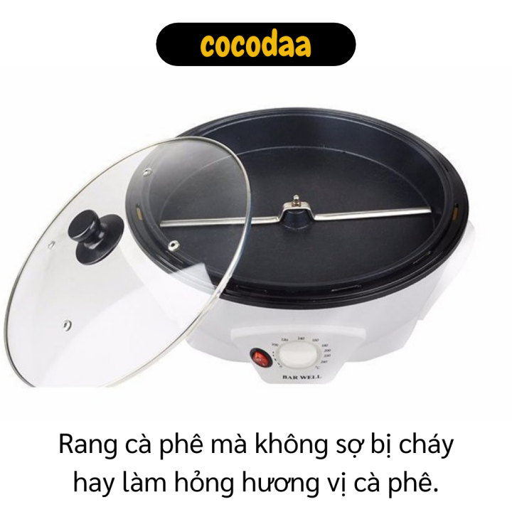Máy rang cà phê - Máy rang ngũ cốc đa năng - Máy rang hạt - Máy rang cafe đa năng 1200W