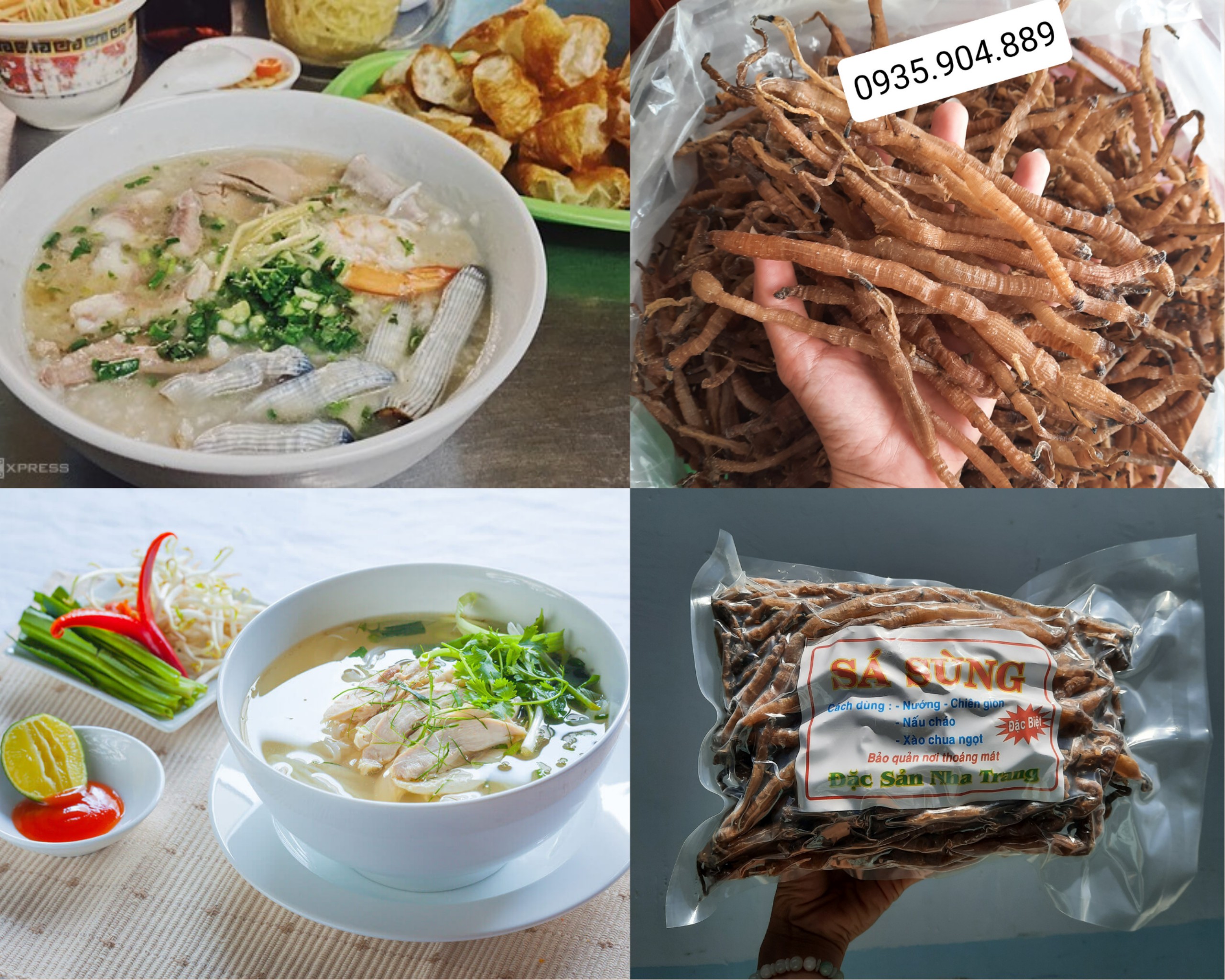 Sá Sùng Khô Nấu Phở 500gr Thượng Hạng Đã Sạch Cát - Sá Sùng Nấu Nước Lèo Đặc Sản Nha Trang