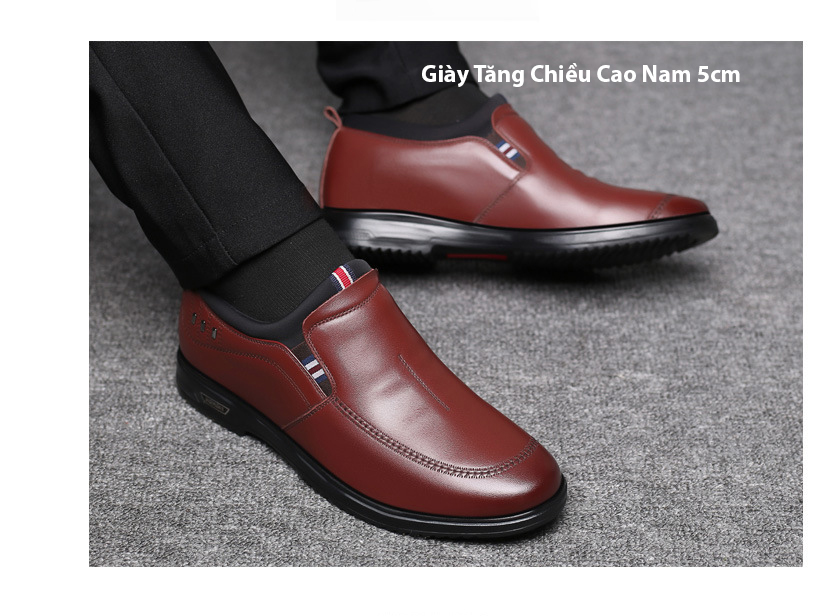 [HCM]GIÀY TĂNG CHIỀU CAO NAM 5CM TT201