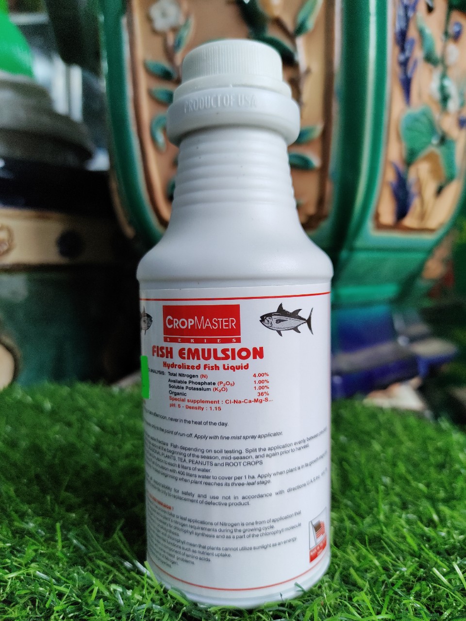 PHÂN ĐẠM CÁ CAO CẤP FISH EMULSION CHAI 250ML.