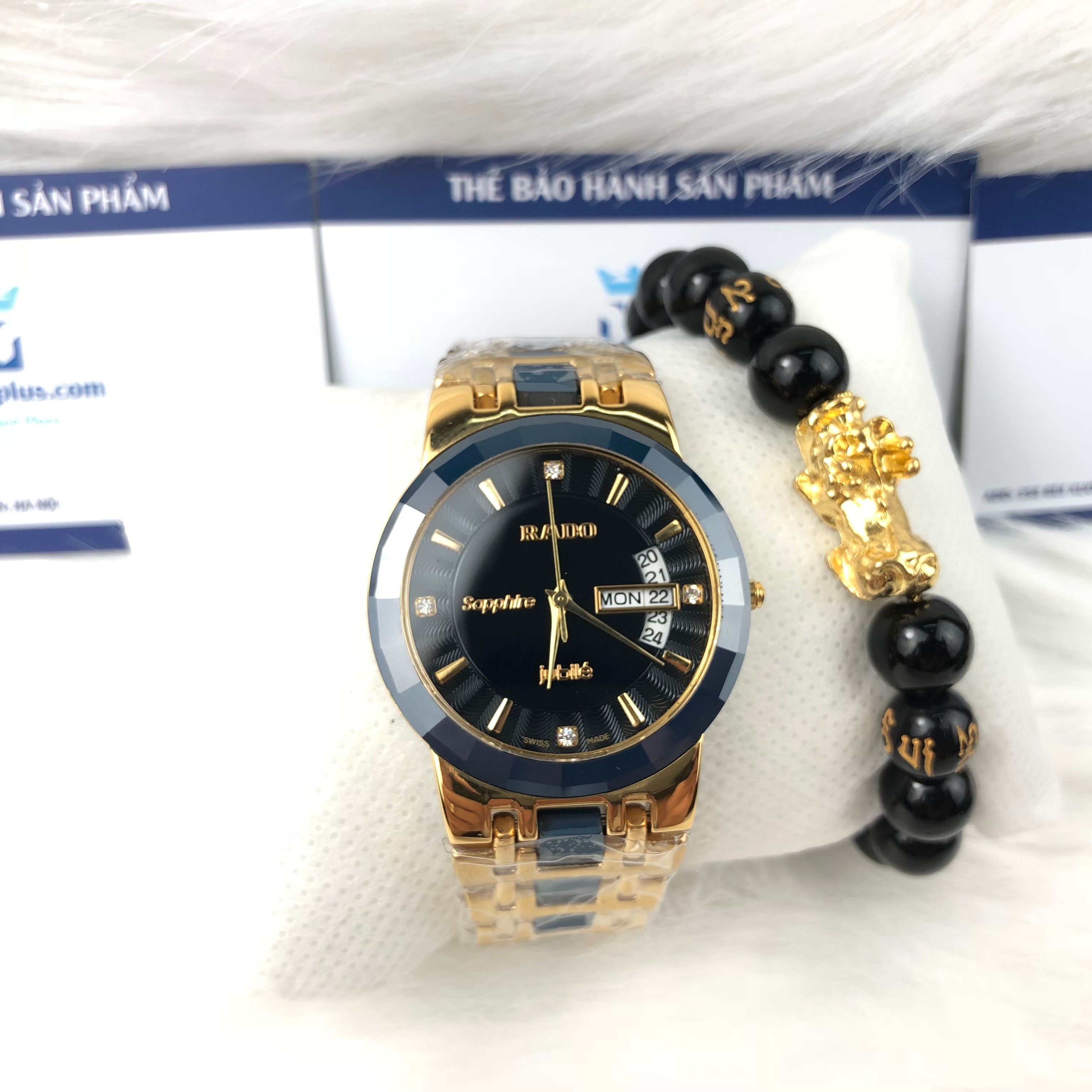 { LAZADA ĐỒNG HỒ PHỐ } Đồng Hồ Cáo cấp Nam Dây Đá Sapphire Ceramic Lịch Thứ Ngày + Thẻ Bảo Hành/ gian hàng uy tín/ sk orient seiko patek