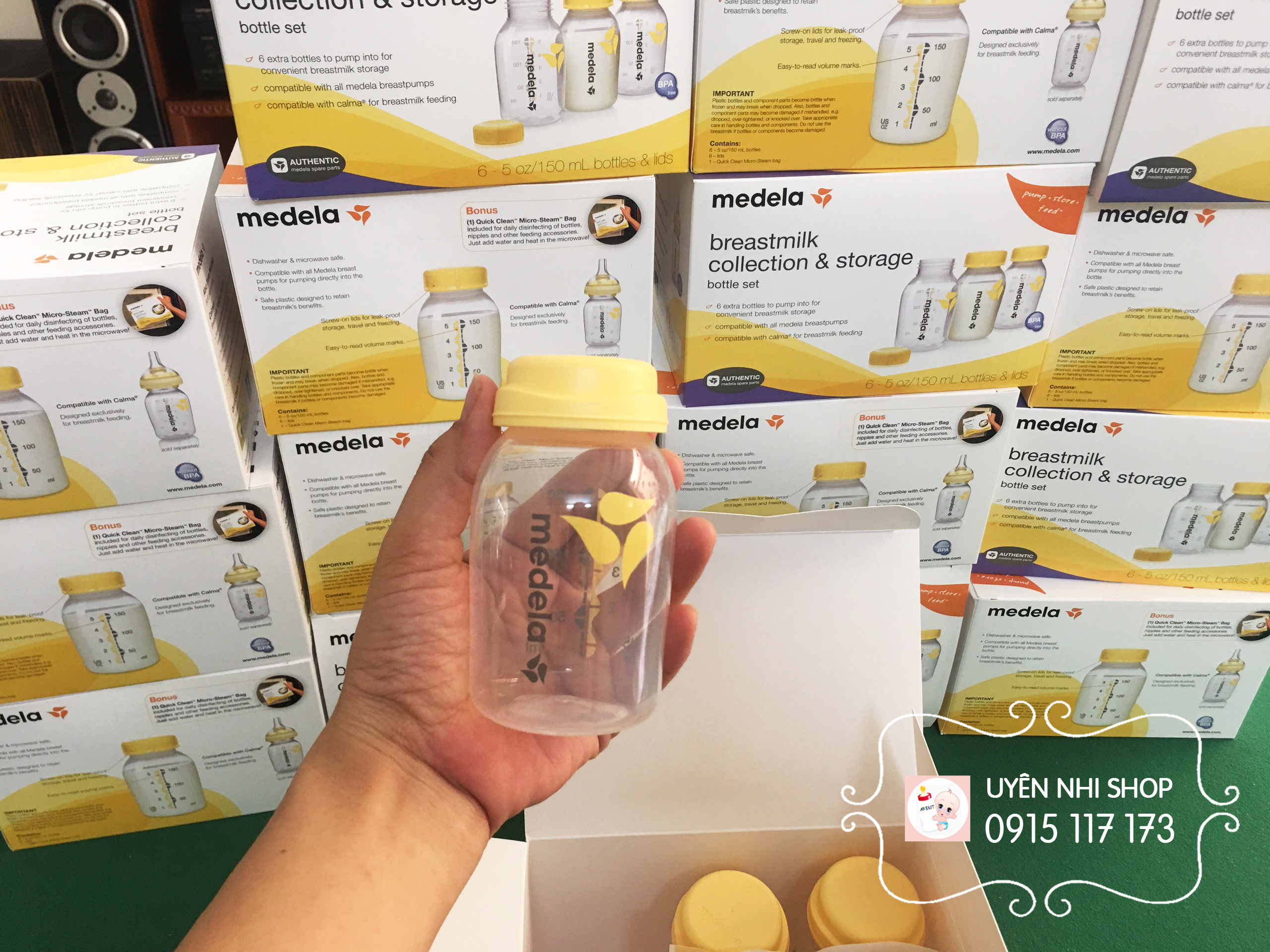 Set bình trữ sữa medela chính hãng - 6 bình 150ml