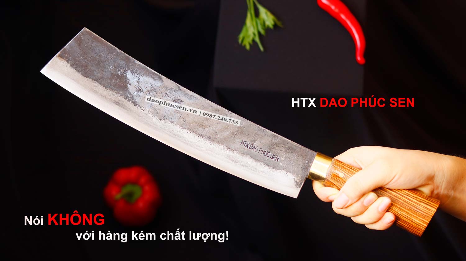 Dao pha chặt tông chặt gà mới phúc sen