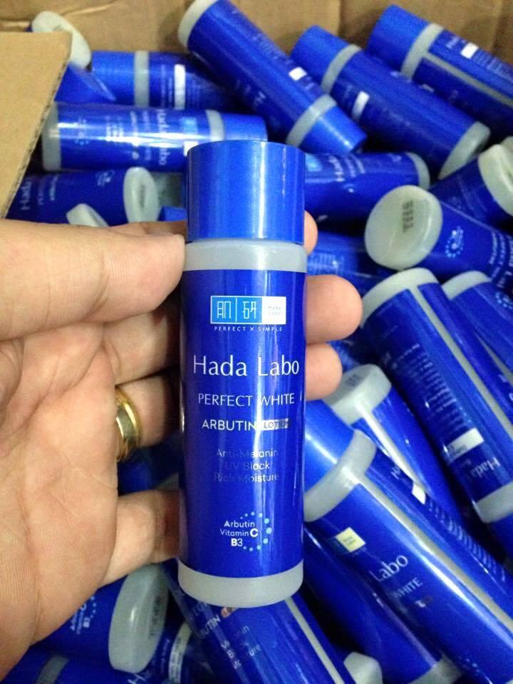 Set 2 chai Dung dịch dưỡng trắng Hada Labo PERFECT WHITE 40ml (Xanh)