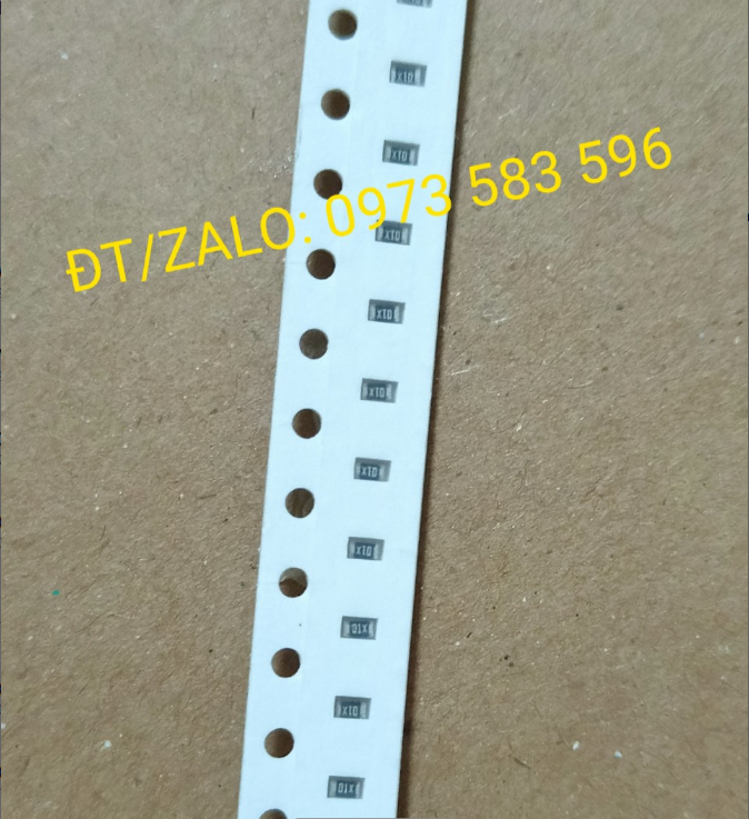 Điện Trở Dán 01X 10R 0603 1/8W (100 con/Túi)