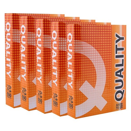 Giấy In A4 70gsm Quality Thái Lan Dày Mịn (1ream/500 tờ)