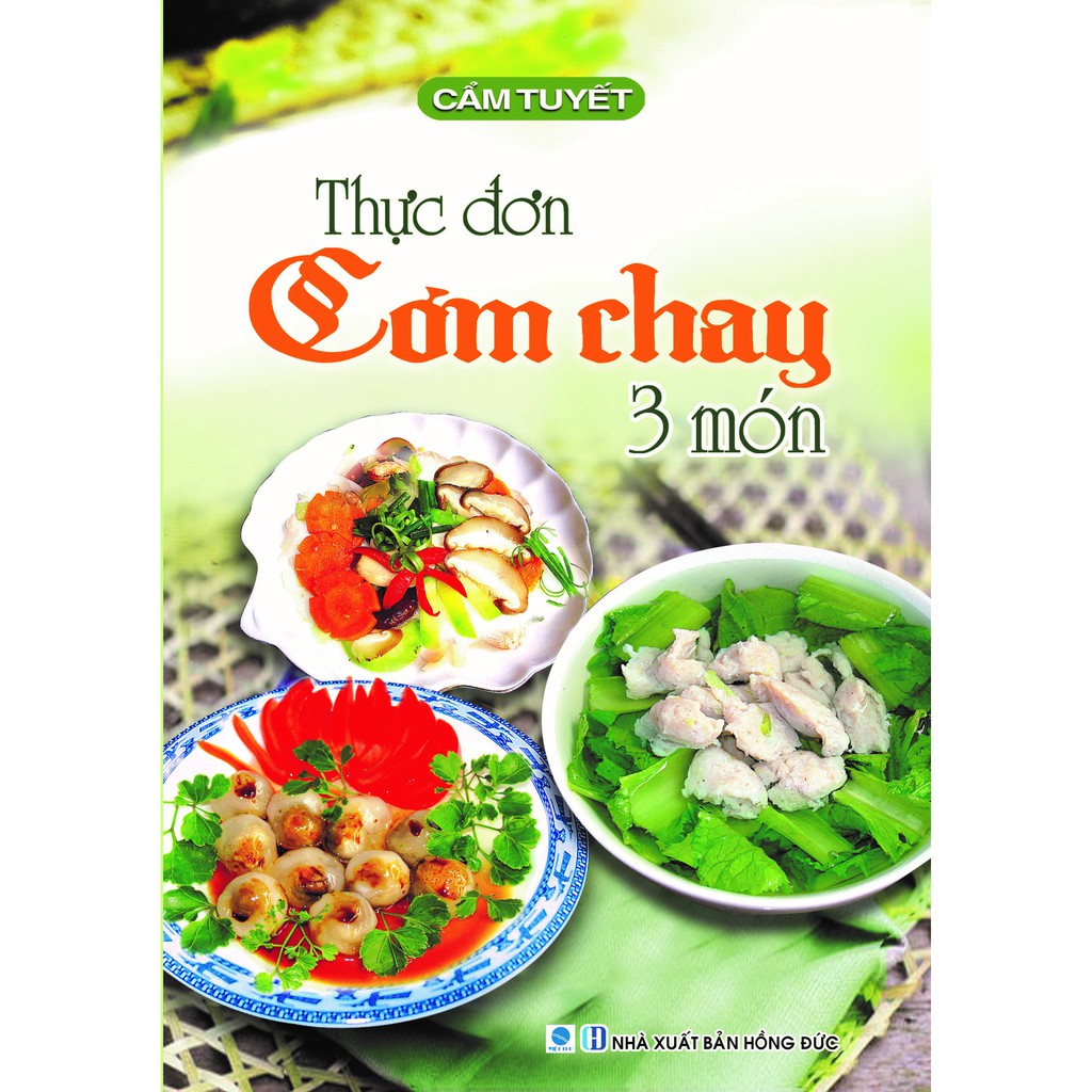Sách - thực đơn cơm chay 3 món