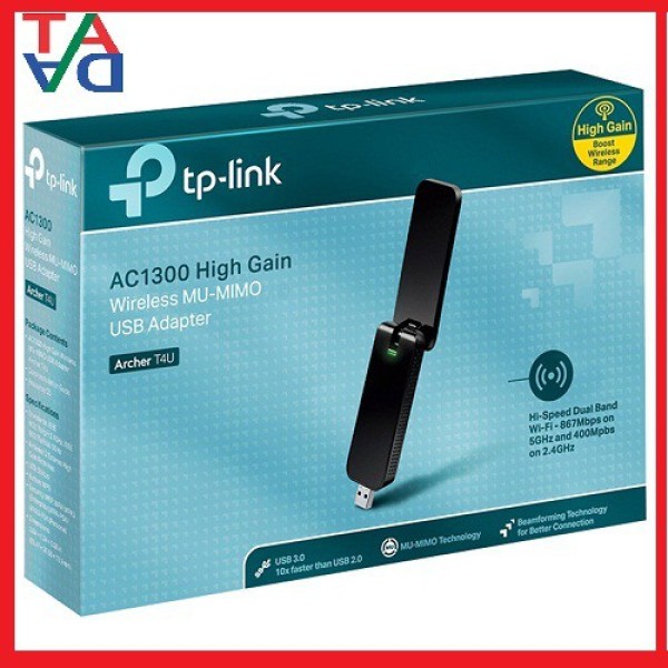 TP-Link Archer T4U - USB wifi băng tần kép chuẩn AC1300