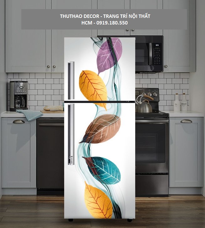 [HCM]Decal Dán Tủ Lạnh SẮC MÀU CỦA LÁ - THUTHAODECOR