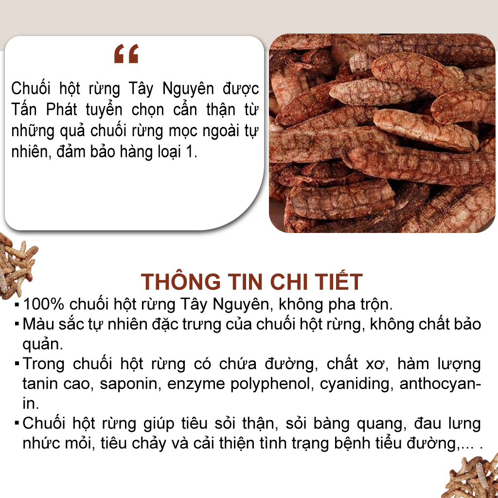 [HOT] Chuối hột rừng túi lớn loại 1kg giá rẻ - Tấn Phát - Hàng sạch chất lượng cao