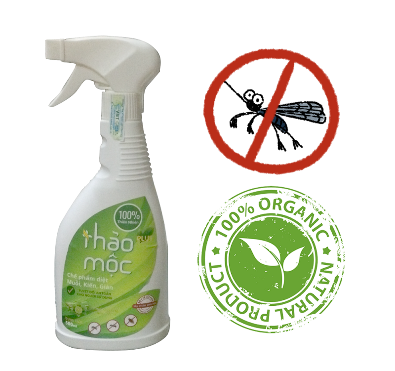 Thảo mộc Plus -  Diệt muỗi kiến gián Organic 500ml