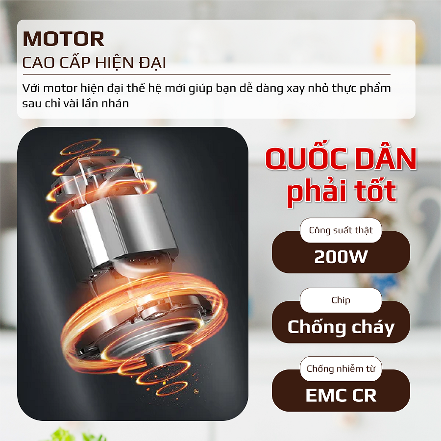 Máy Xay Thịt Mini Dung Tích 0.7L Công Suất 200W – Xay Cháo Cho Bé, Gia Vị, Trái Cây – OSAKA MC-101