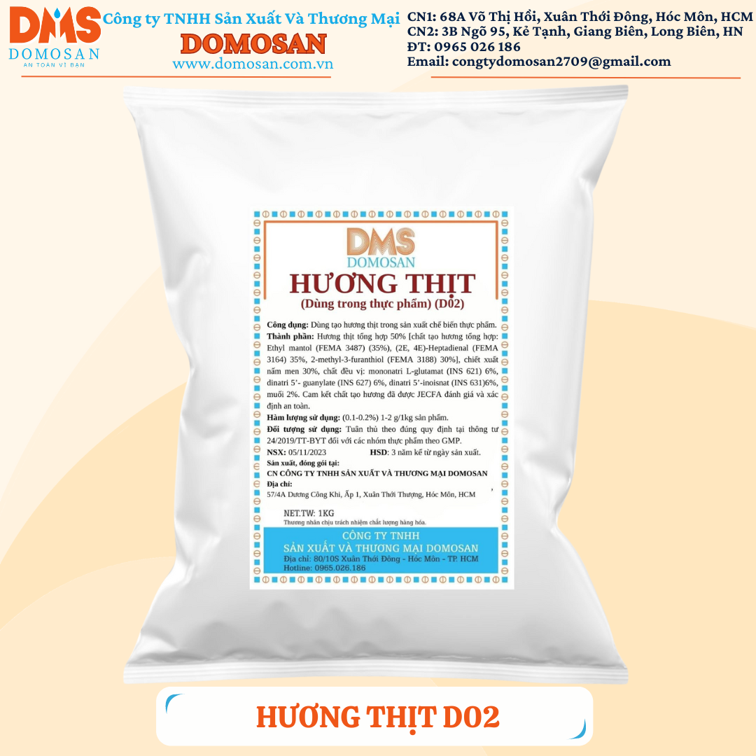 HƯƠNG THỊT BỘT CAO CẤP D02