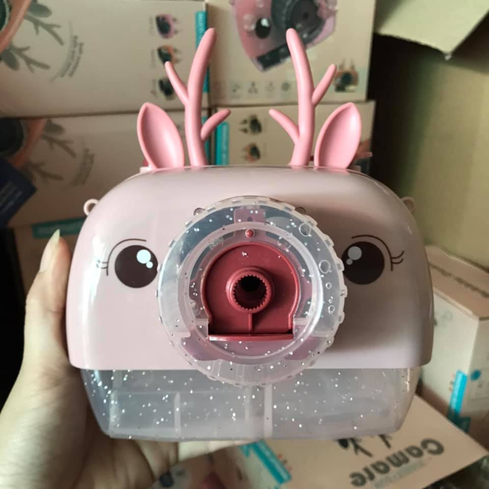 [HCM]Đồ chơi máy chụp hình phun bong bóng