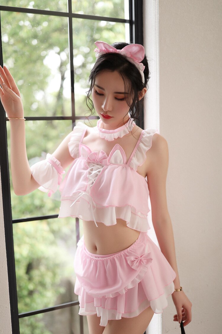 Đồ ngủ big size cosplay mèo gợi cảm