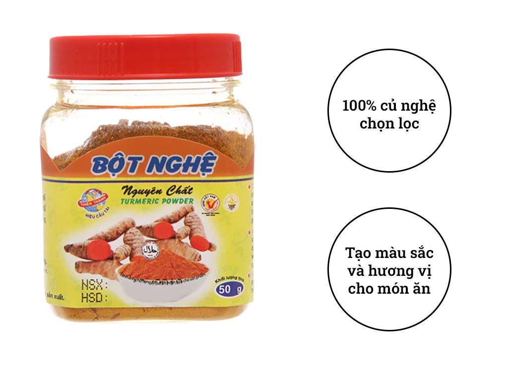 bột nghệ nguyên chất Thiên Thành 50g (HÀNG VIỆT NAM CHẤT LƯỢNG CAO)