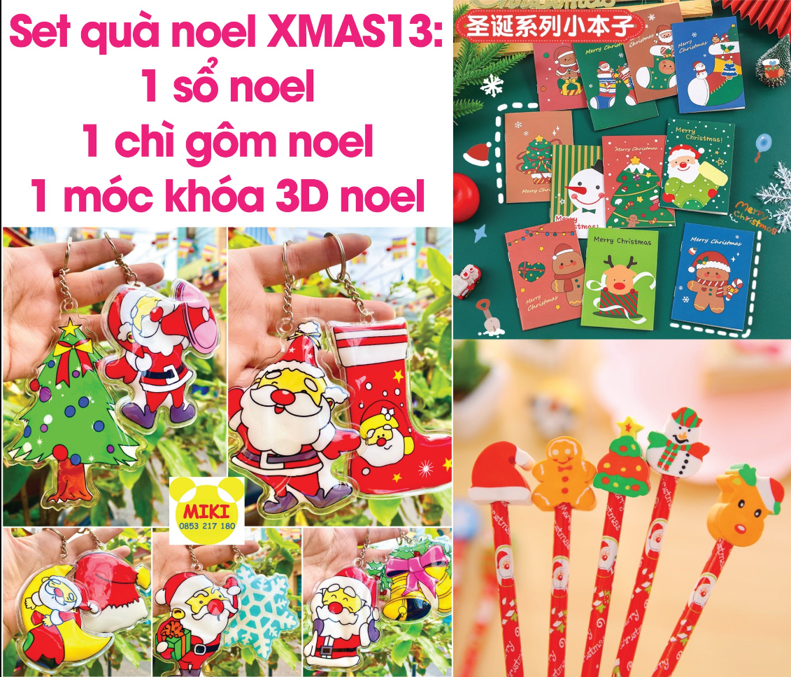 SET QUÀ NOEL GIÁNG SINH - XMAS.13 (Đồ dùng dạy học Miki)