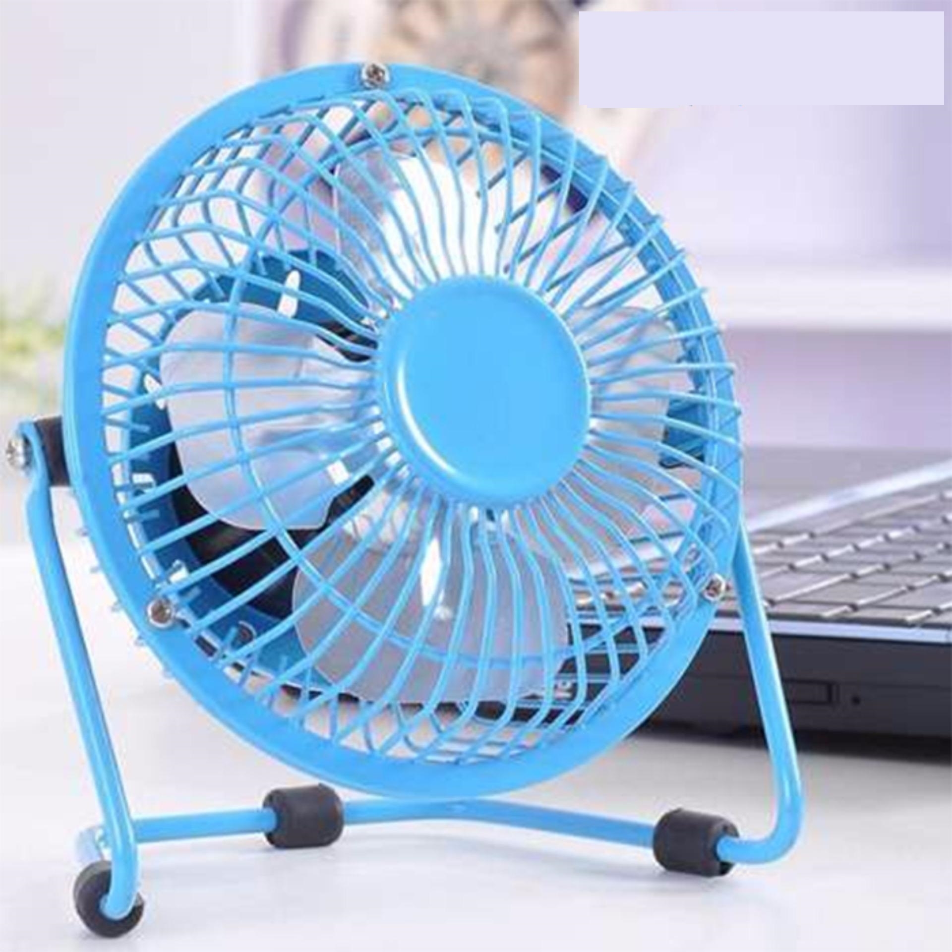 Quạt Mini Lồng Sắt Sạc USB Tiện Ích cỡ nhỏ mini (màu ngẫu nhiên)