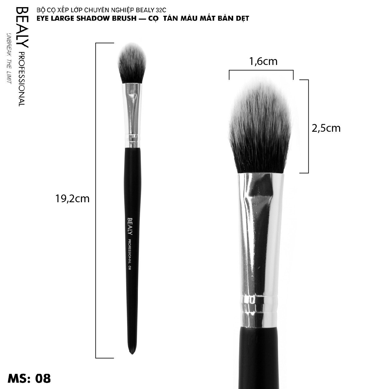 Cọ Tán Màu Mắt Bealy CXL32C- NO.08