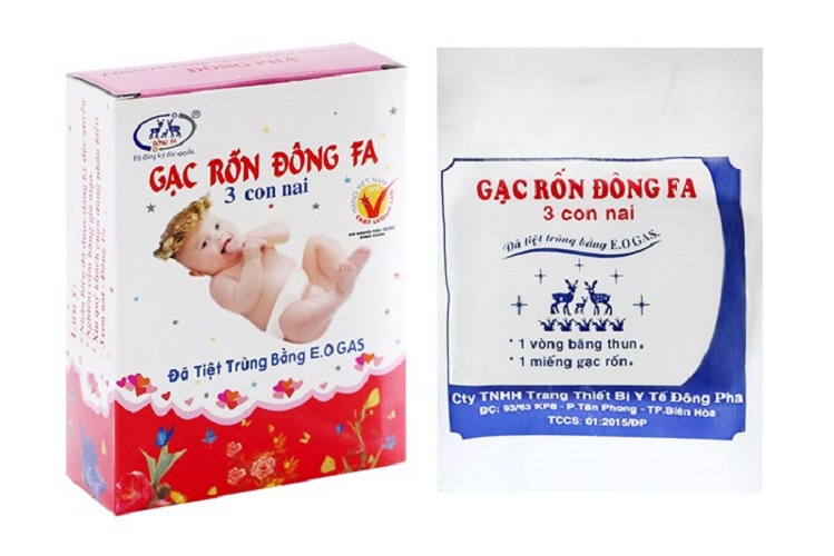 Đồ dùng sơ sinh gạc rốn đông fa hộp 3 chiếc