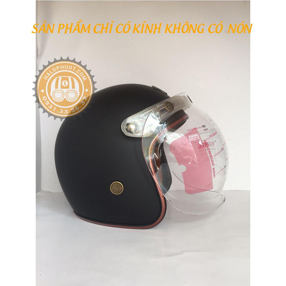 Kính Bubble Royal cho nón bảo hiểm 3/4 (Trong Suốt)